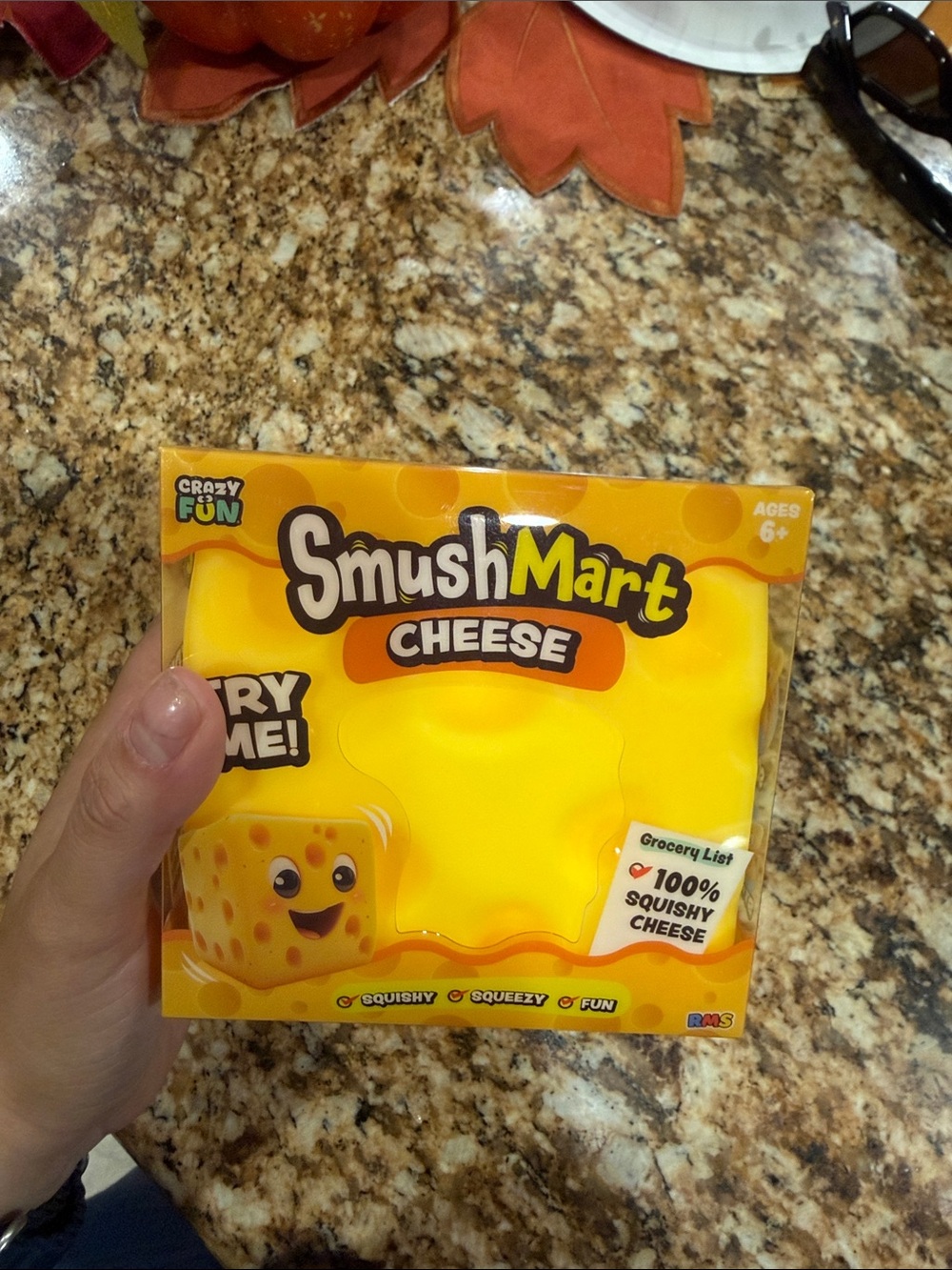 Cheese Squishtoy - Yellow